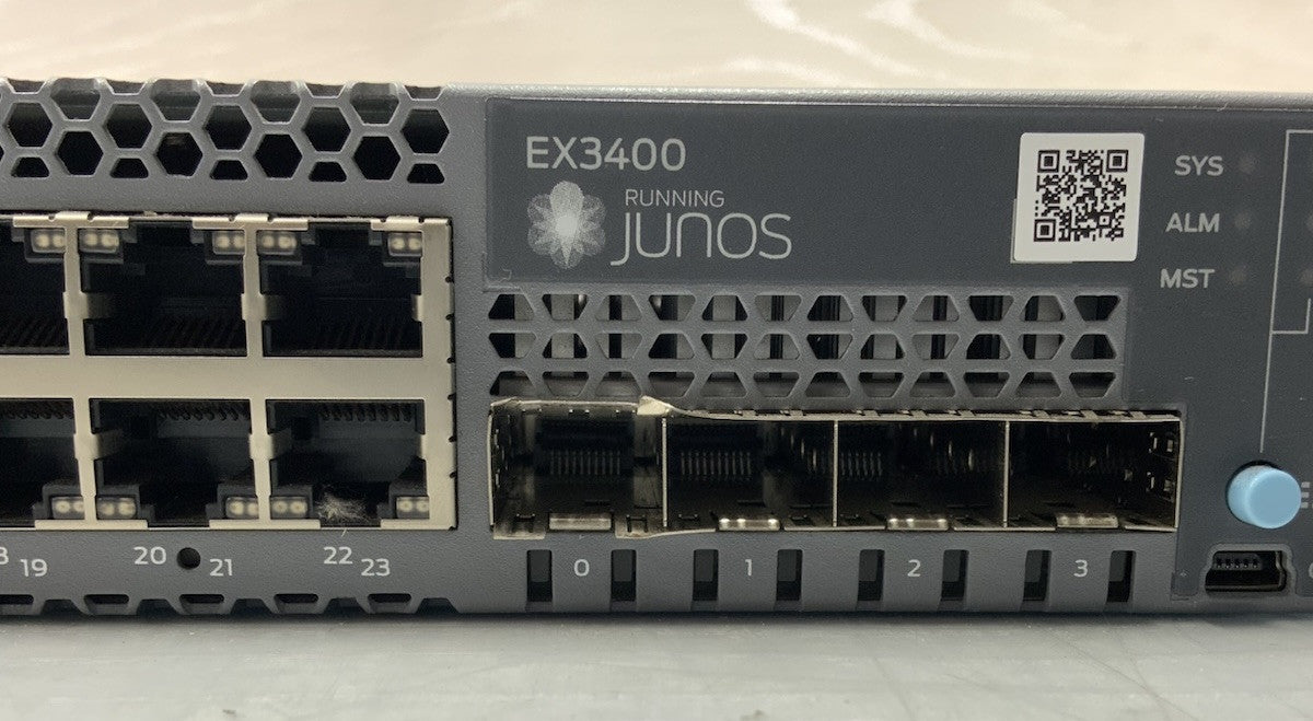 Juniper 24-Port RJ45 SFP+ Gigabit Ethernet Switch | EX3400-24T
