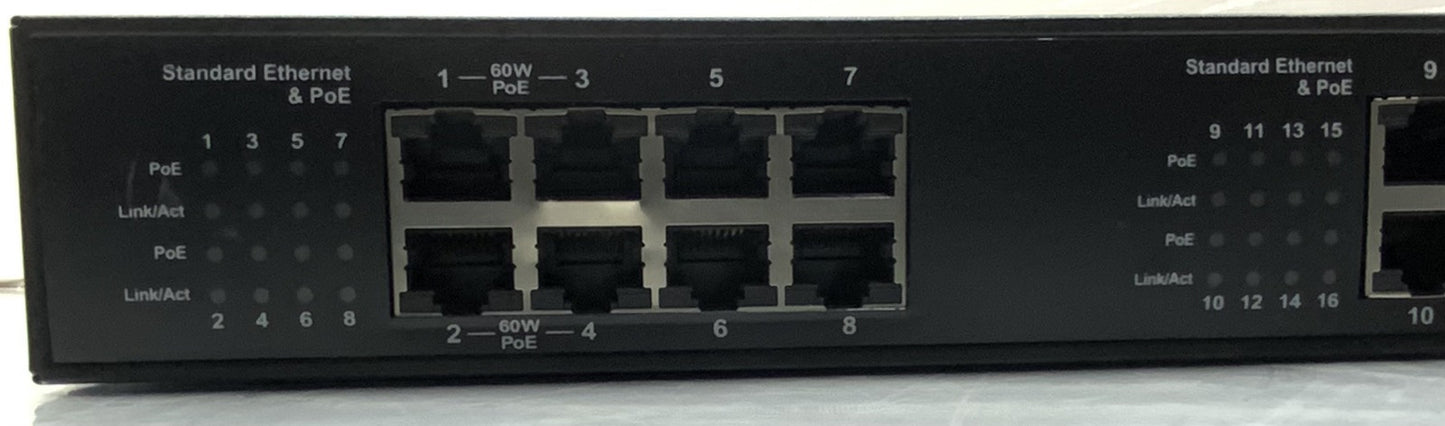 Vigitron 18-Port GbE SFP PoE High Power Managed Switch | VI30018
