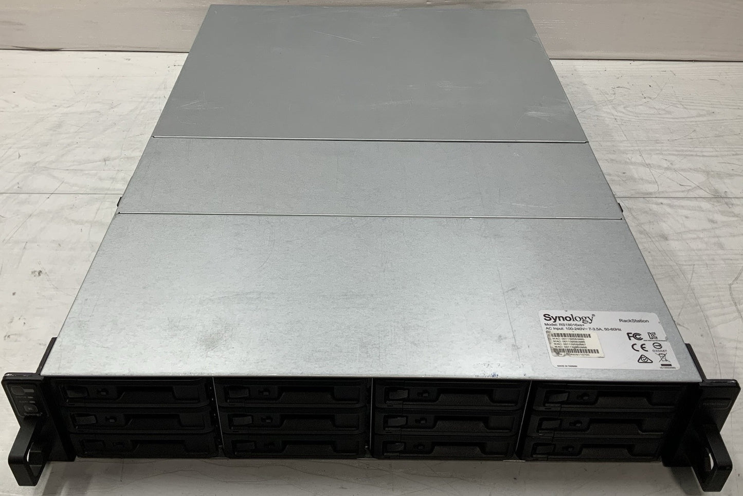 Synology RackStation RS18016xs+ 12-Bay 3.5" Rackmount Storage Array No HDDs