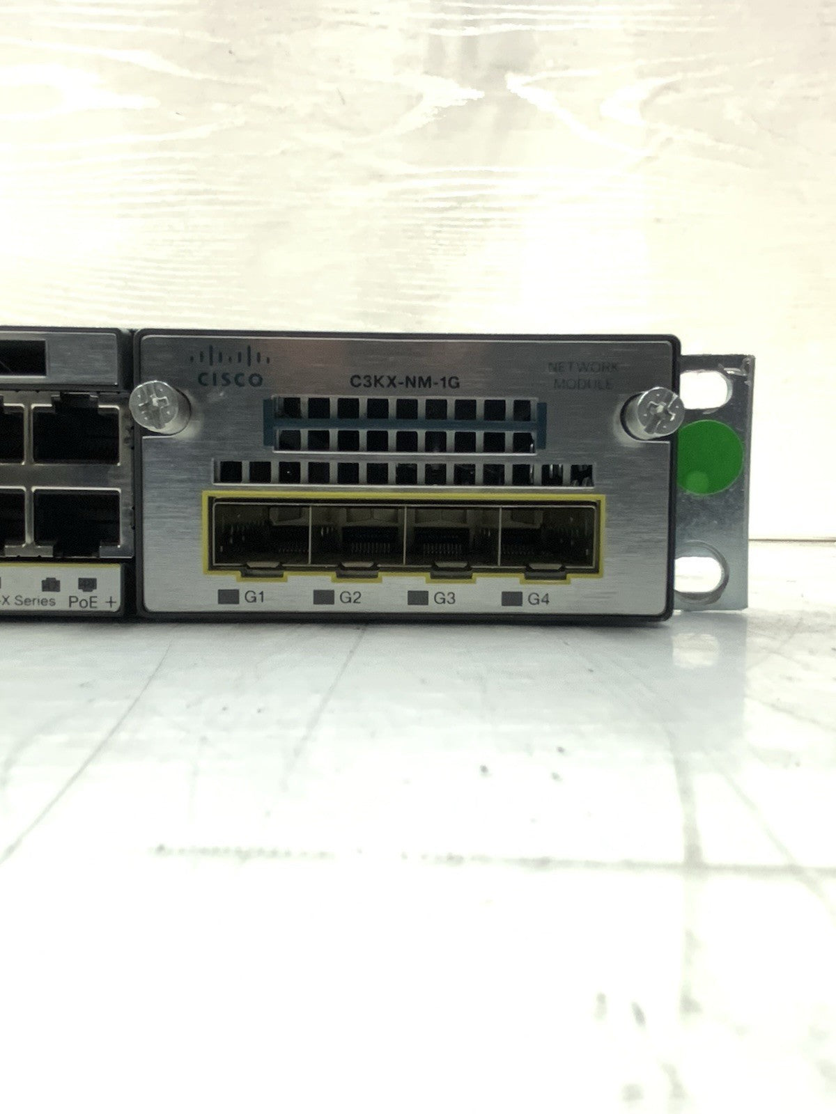 Cisco 48-Port Gigabit Ethernet POE+ Switch | WS-C3750X-48P-S, C3KX-NM-1G