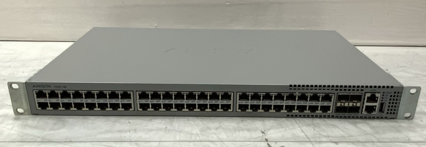 Arista 48-Port RJ45 SFP+ Rear to Front Airflow Network Switch | DCS-7010T-48