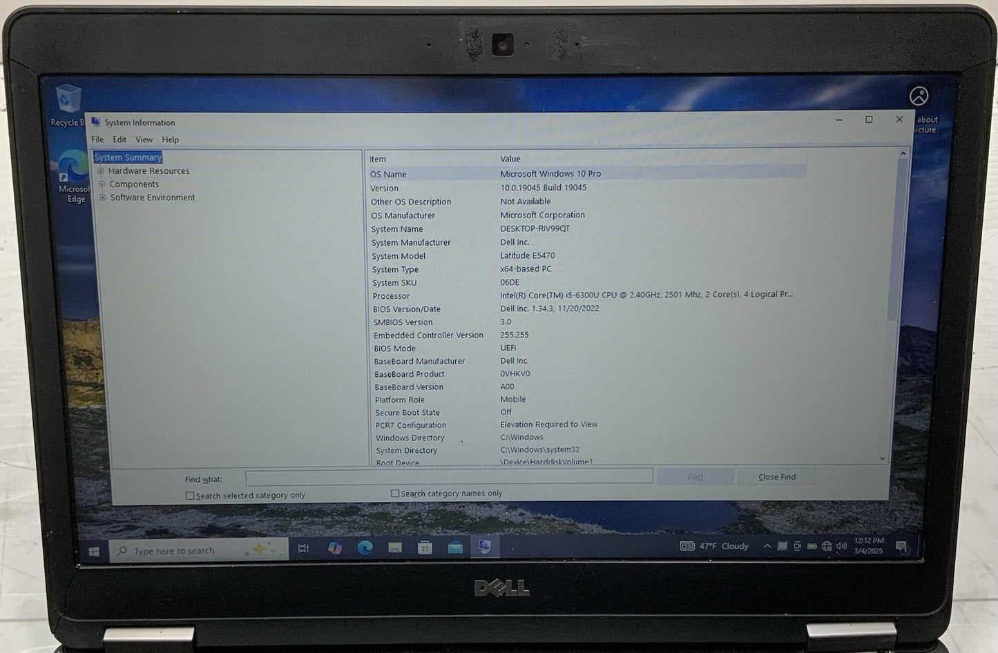 Dell Latitude E5470 i5-6300U 2.4GHz 16GB Ram 512GB SSD Win10Pro