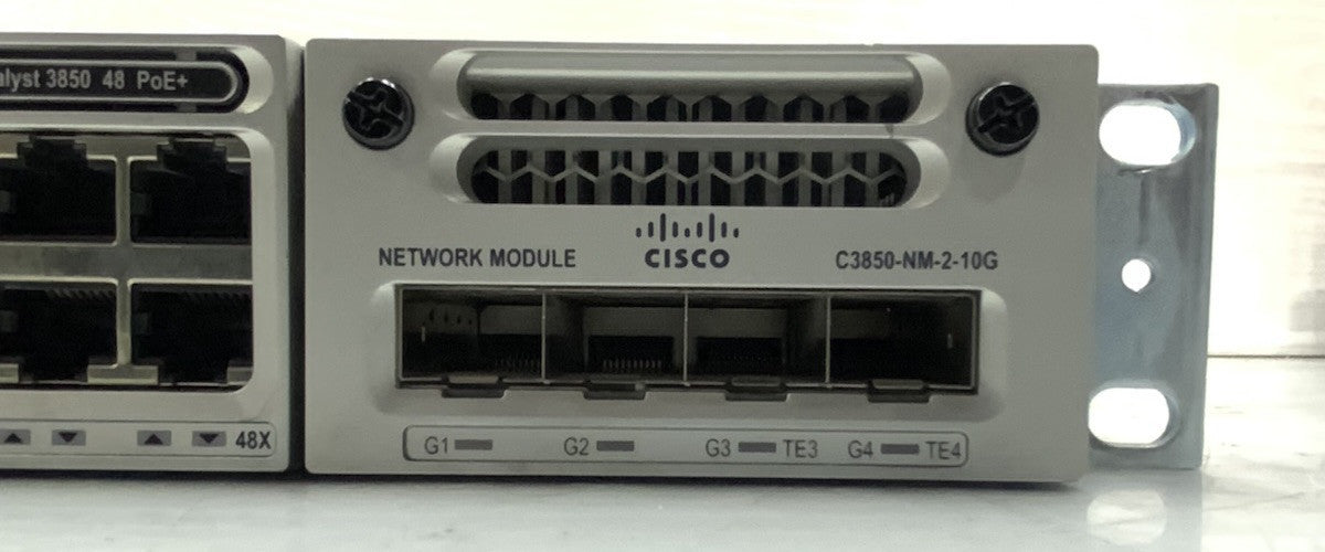 Cisco Catalyst C3850 48-Port PoE+ GbE Switch | WS-C3850-48P-L, C3850-NM-2-10G
