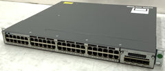 Cisco 48-Port Gigabit Ethernet POE+ Switch | WS-C3750X-48P-S, C3KX-NM-1G