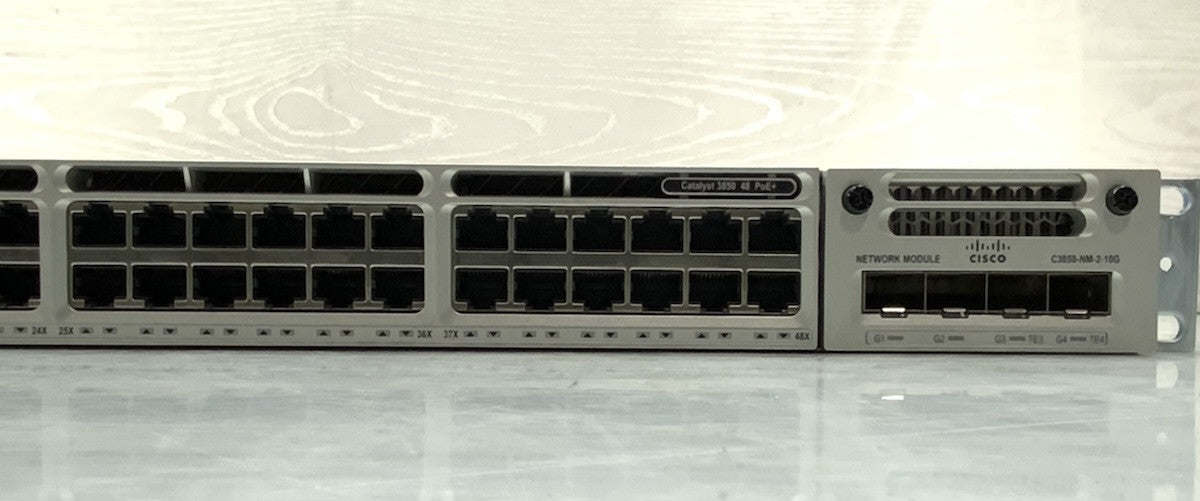 Cisco Catalyst C3850 48-Port PoE+ GbE Switch | WS-C3850-48P-L, C3850-NM-2-10G
