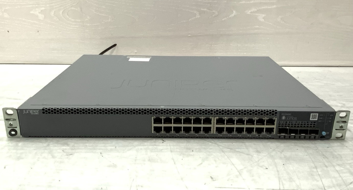 Juniper 24-Port RJ45 SFP+ Gigabit Ethernet Switch | EX3400-24T