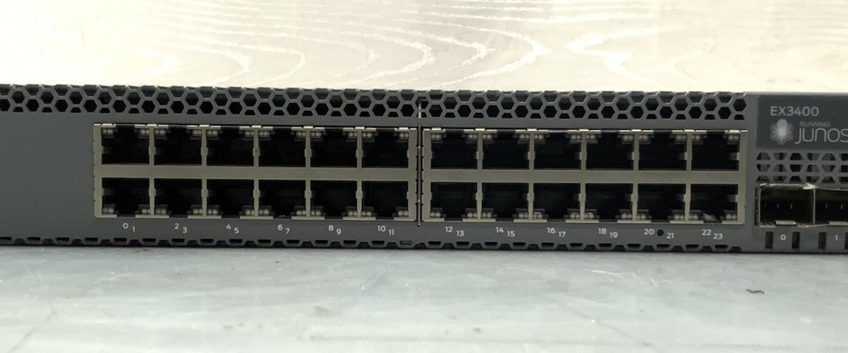 Juniper 24-Port RJ45 SFP+ Gigabit Ethernet Switch | EX3400-24T