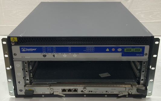 Juniper MX240 Router - (1) SCB-MX - (1) RE-S-1800X2 No PSU NO OS/Image