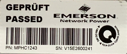 Emerson MPHC1243 NETWORK POWER