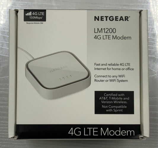 NEW Netgear LM1200 4G LTE Broadband Modem