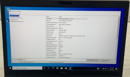 Dell Latitude 7480 14" Laptop | i7-6600U 2.6GHz | 8GB Ram| 256GB SSD No Battery