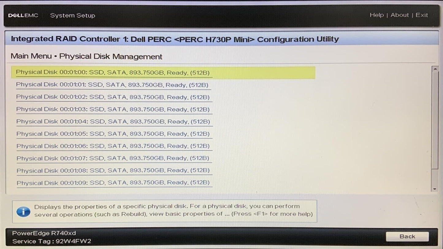 Dell R740XD - 2x Gold 6152 - 384GB MEM - 10x 960 GB SSD 2x 300 GB HDD