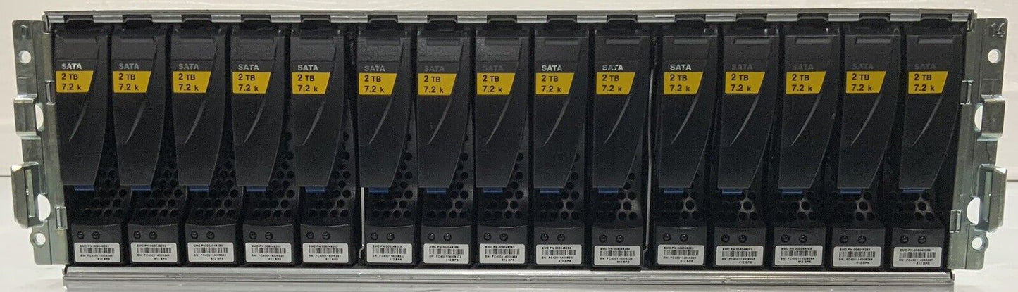 EMC KTN-STL3 15-Bay HDD Expansion Array 15x 2TB - 30TB total Sata HDDs