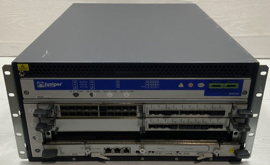 Juniper MX240 - (1)SCB-MX - (1)RE-S-1800X2 - (2)MX-MPC3E-3D - No Image/OS