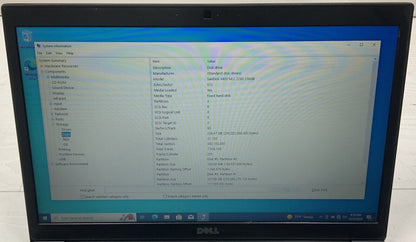 Dell Latitude 7480 14" Laptop | i7-6600U 2.6GHz | 8GB Ram| 256GB SSD No Battery