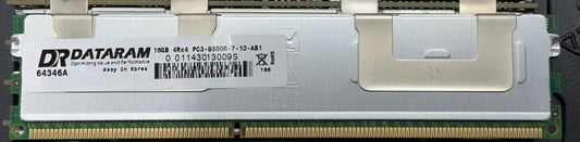 Dataram 16GB PC3 4RX4 DDR3 Server Memory RAM 64346A