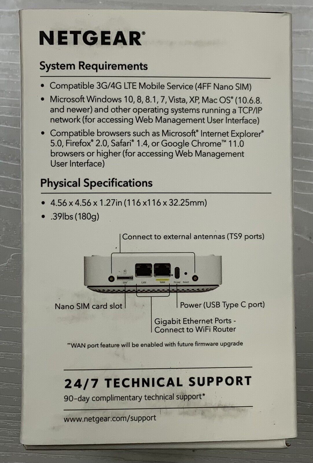 NEW Netgear LM1200 4G LTE Broadband Modem