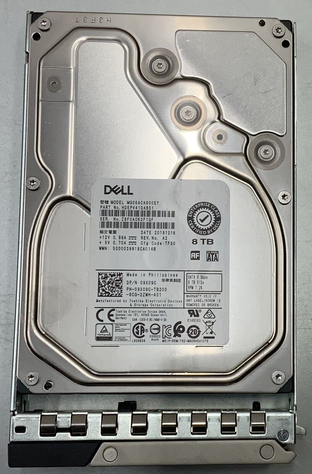 Dell R540 1x Intel Xeon Silver 4110 2.10 GHz 32GB DDR4 RAM PERC H730P 8x 8TB HDD