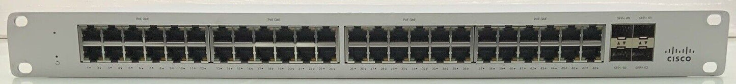 Cisco Meraki MS125-48LP-HW Cloud Managed Access Switch | UNCLAIMED | TESTED