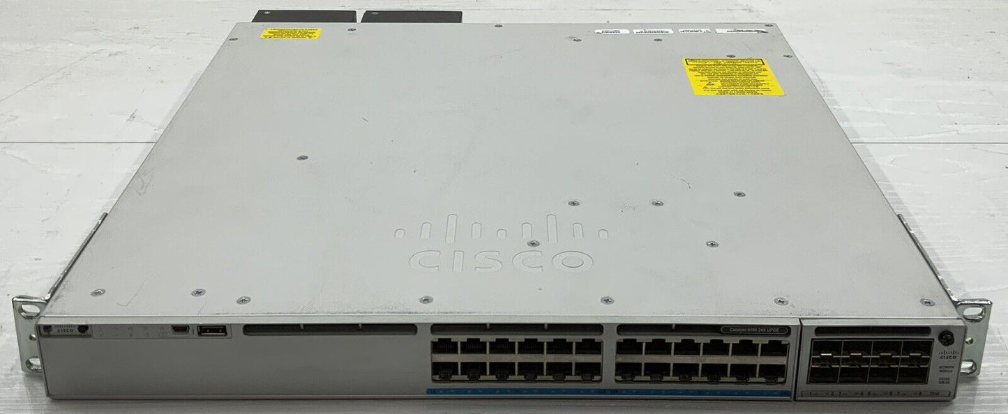 Cisco C9300-24UX - 24 Ports Fully Managed PoE Switch network module c9300 NM-8X