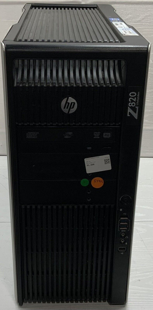 HP Z820 Workstation 2x Intel Xeon E5-2687W 3.1GHz 500GB SSD 104GB Ram Quadro 600