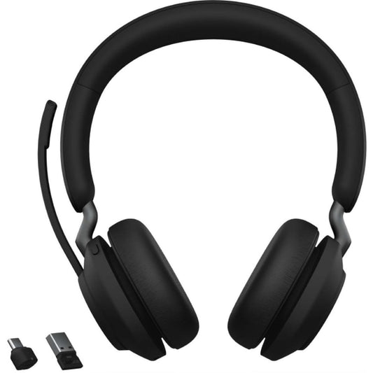 Jabra Evolve2 65 Headset - Stereo - Wireless - Bluetooth - 98. 4 ft - 20 Hz - 20 kHz - Over-the-head - Binaural - Circumaural - Noise Cancelling MEMS Technology Microphone - PC Accessories 26599-989-999 product image