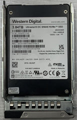 WD 3.84TB SSD NVME U.2 SN640 WUS4BB038D7P3E3 Ultrastar R1110009 w/ Caddy