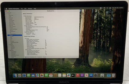 Apple MacBook Pro 2019 A1989 i5-8279U 2.4GHz 8GB Ram 251GB SSD macOS Seqouia