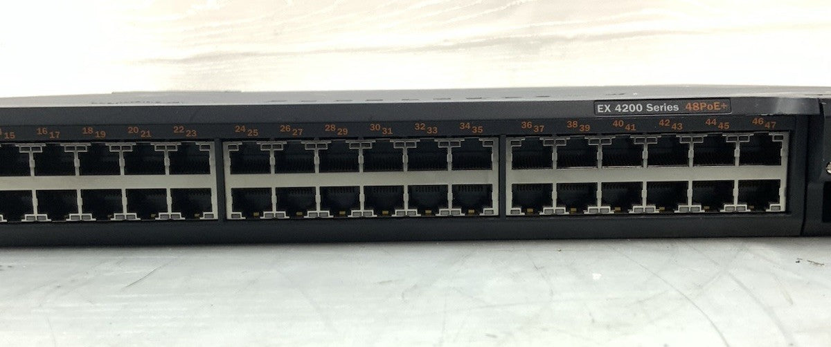 Lot of 9 Juniper 4200 48-Port GbE PoE Switch 1xPSU | EX4200-48PX