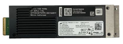 Micron 7450 7.68TB E1.S 15mm NVMe Gen4 SSD | MTFDKCE7T6TFR-1BC15ABYY