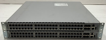 Lot of 2 Arista DCS-7048T-A-R 48-port switch 100/1000 RJ45 4x SFP+