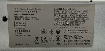 HP ProLiant DL180 G9 2x E5-2630 v3 2.4GHz/ 64GB/ P840 Controller/No Drives