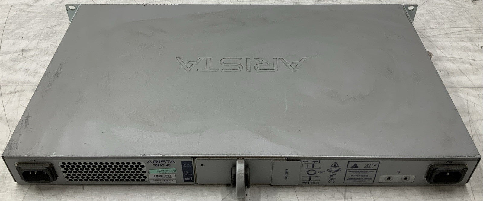 Arista 7010T-48 | DCS-7010T-48 | 4-SFP Slots | Dual PSU | | 48-Port Ethernet3