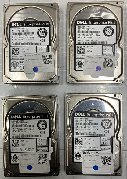 LOT of 7 Dell Enterprise Plus Toshiba 2.5" HDD CA07173-B41800DU 600GB SAS 6Gbps