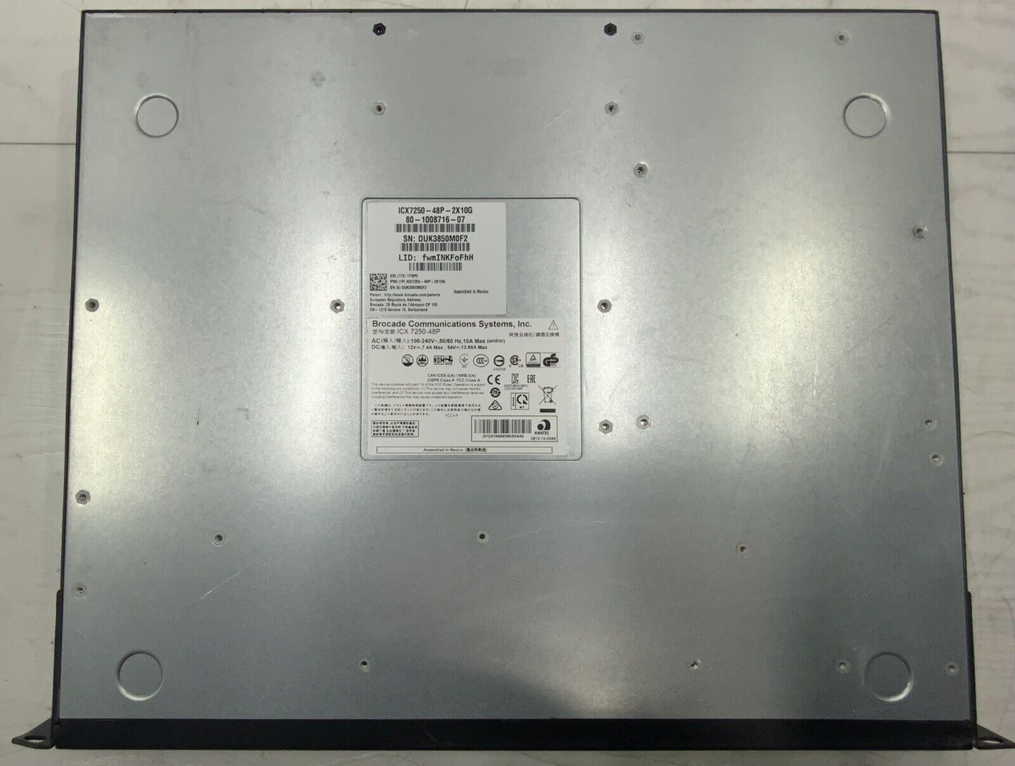 Brocade ICX7250-48P-2X10G 48-Port PoE+ Switch