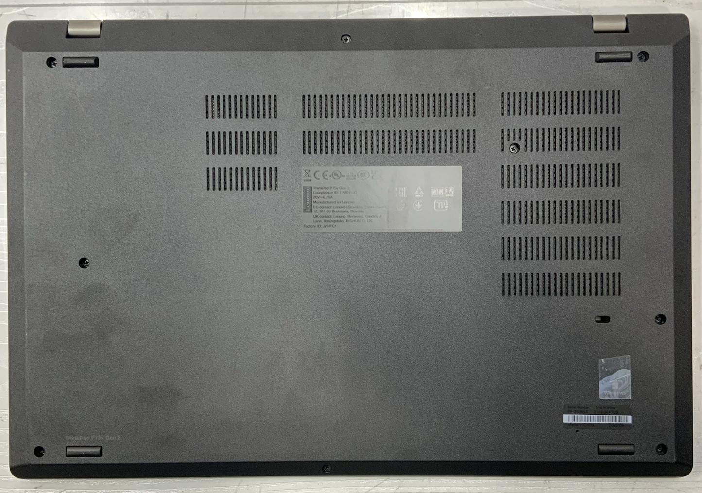 Lenovo ThinkPad P15v Gen 2 15" Intel i7-11800H 2.3Ghz 32GB RAM 1TB NVMe Win 10P