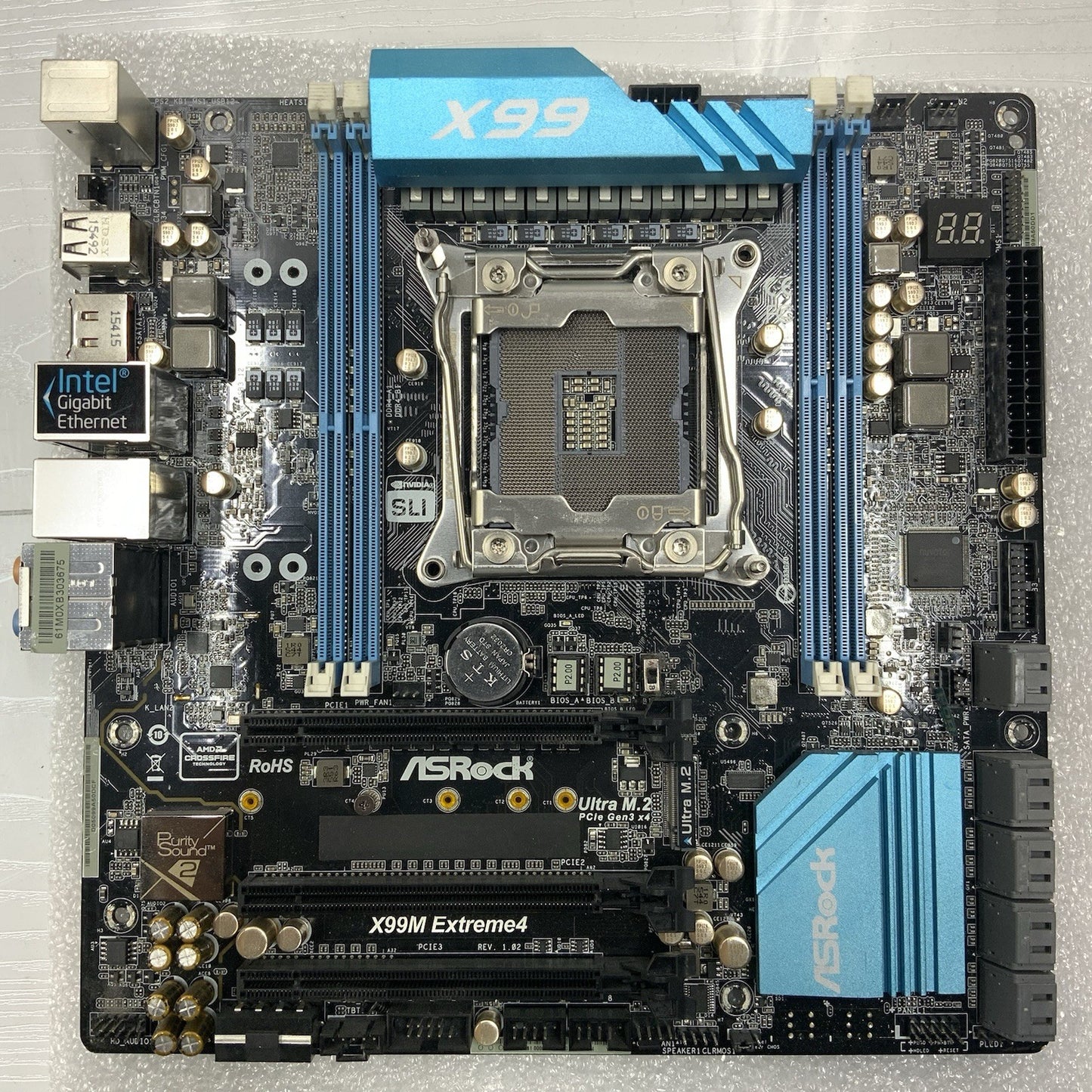 ASRock X99M Extreme 4 MicroATX Intel Motherboard LGA2011-3 DDR4 SATA-3 *READ