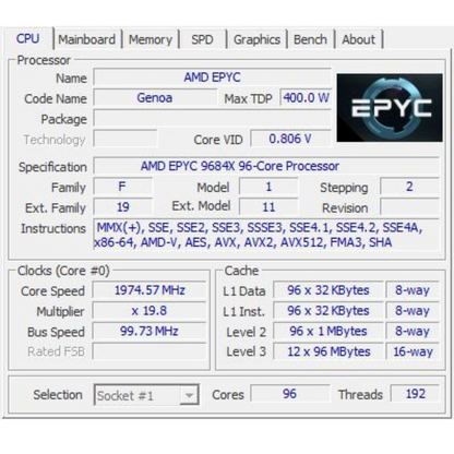 Lenovo ThinkSystem, 2x Micron 7.68TB E1.S SSD / 384GB DDR5 Ram / AMD Epyc 9684x