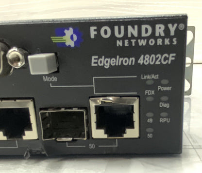 Foundry Networks EdgeIron 4802CF 48-Port 100MB 2xGBIC Managed Switch