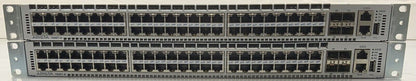 Lot of 2 Arista DCS-7048T-A-R 48-port switch 100/1000 RJ45 4x SFP+