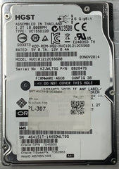Lot of 10 HGST HUC101212CSS600, 0B28476, 1.2TB 10K SAS 6Gb/s 64MB 2.5