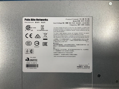 Palo Alto PA-3060 Network Enterprise Firewall Dual Power