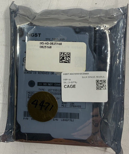 HGST 1.2TB 10K 2.5" SAS 6.0GB/s HUC101212CSS600 New/Sealed