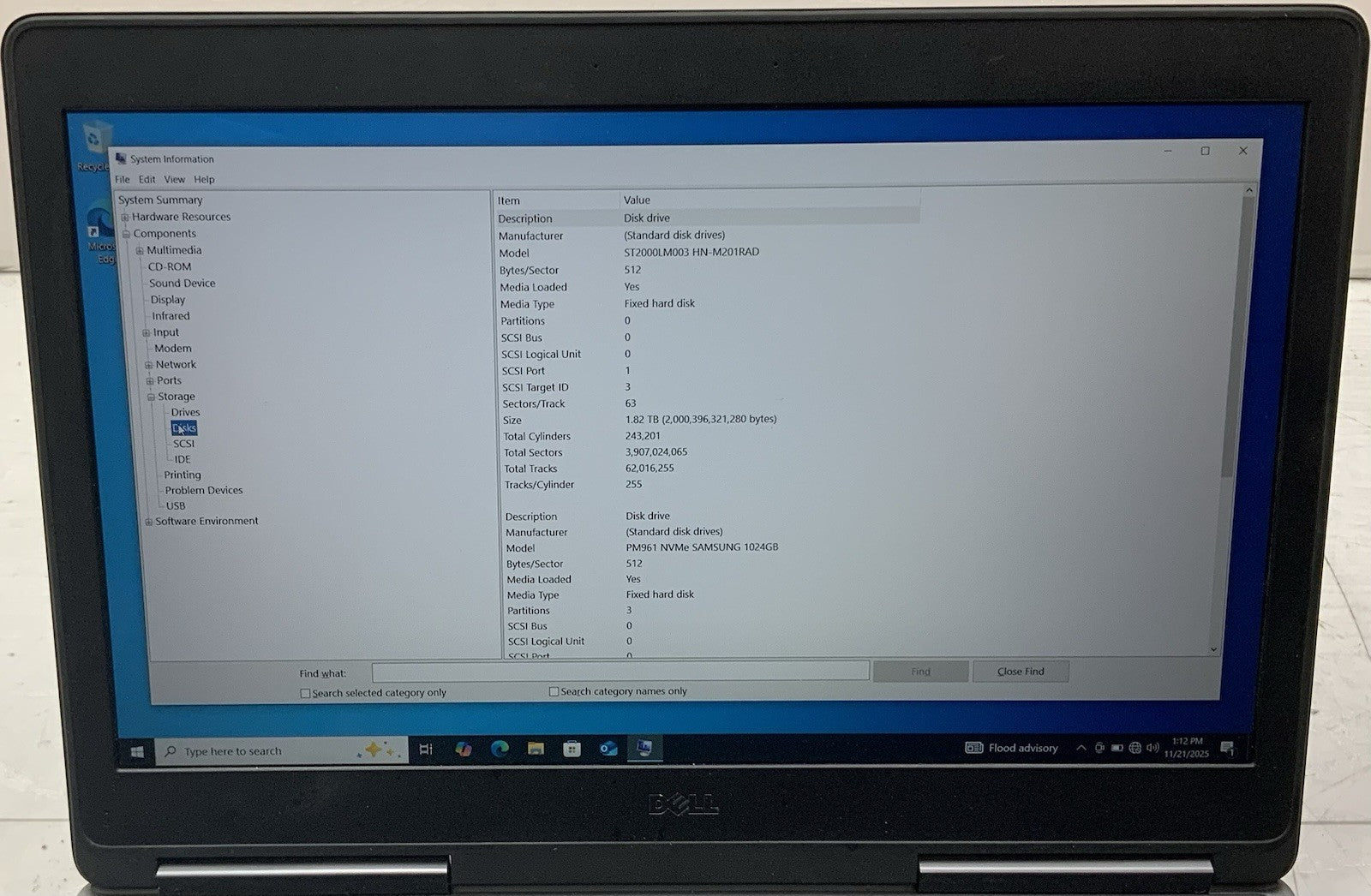 Dell Precision 7510 Intel Core i7-6820HQ 36GB RAM 2TB HDD 1TB SSD Win 10 Pro7