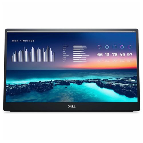 Dell - 14" IPS LED FHD 60Hz Monitor (USB) - Black Monitors DELL-P1424H product image