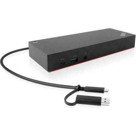Lenovo ThinkPad Docking Station - for /Desktop PC/Monitor - Charging Capability - 135 W - USB Type C - 3 Displays Supported - 4K @ 60Hz 4K UHD - 3840 x 2160 - 6 x USB Ports - 2 x USB 2. 0 -. . . PC Accessories 40AY0135US product image