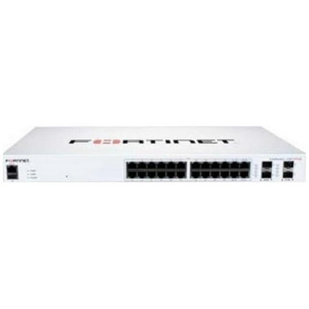 Fortinet FortiSwitch 124F-FPOE Ethernet Switch - 24 Ports - Manageable - 2 Layer Supported - Modular - 451. 30 W Power Consumption - 370 W PoE Budget - Optical Fiber Twisted Pair - PoE Ports - 1U H. . . Networking FS-124F-FPOE product image
