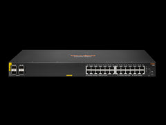 HPE - Switching JL677A-ABA Aruba 6100 24G Class4 PoE 4SFP Plus 370W Ethernet Switches - JL677A#ABA