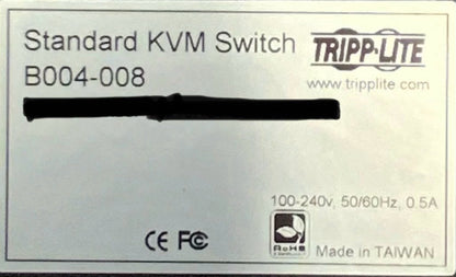 Tripp-Lite 8-Port Standard KVM Switch | B004-008