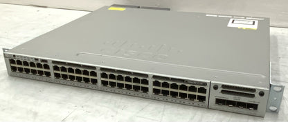 Cisco C3850 48-Port GbE RJ45 SFP PoE+ Switch | WS-C3850-48P-L, C3850-NM-4-10G